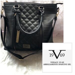 Versace 19.69 Large Black Handbag